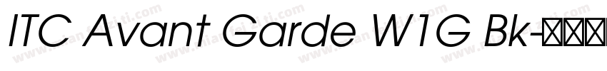 ITC Avant Garde W1G Bk字体转换